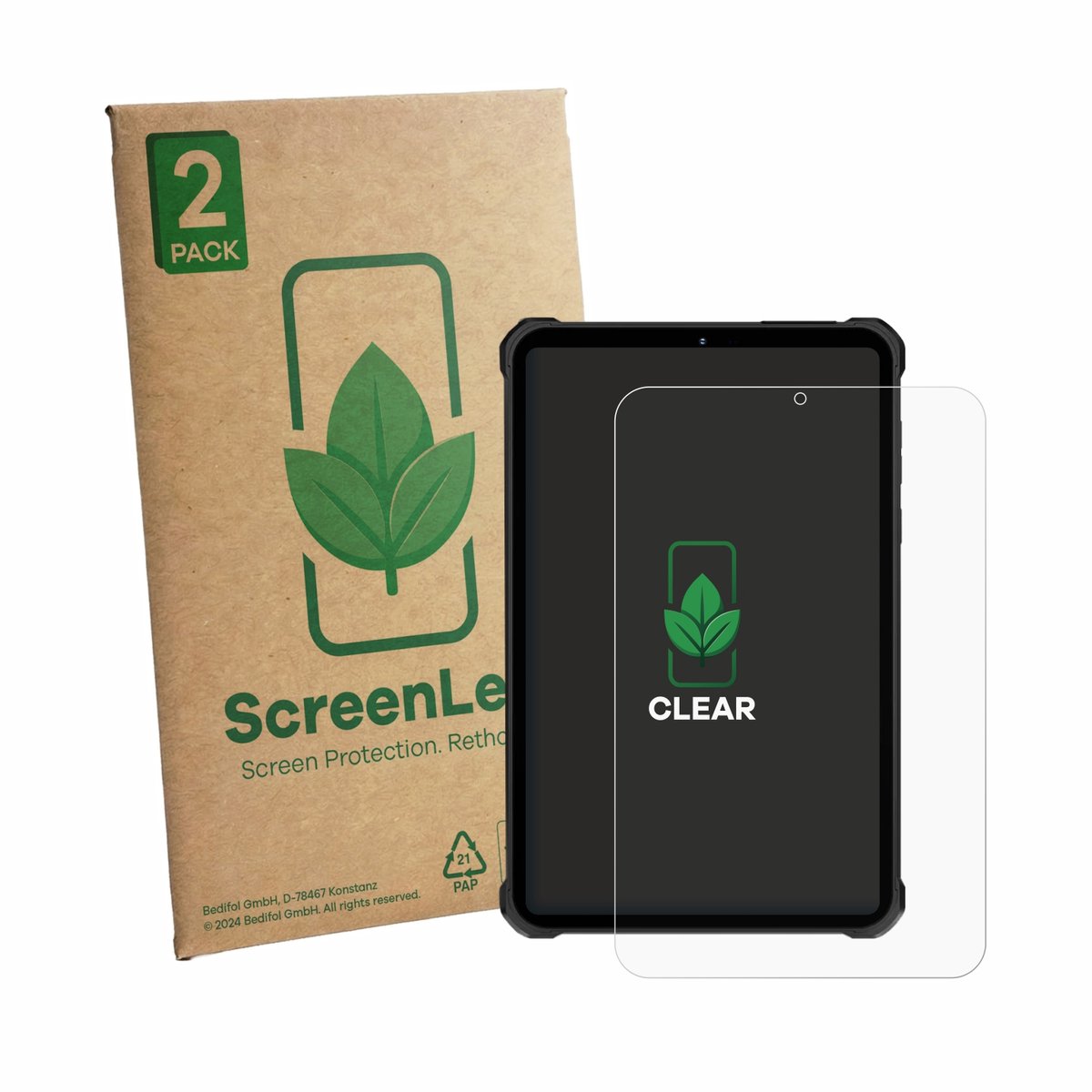 2 Stuks Screenprotector voor Oukitel RT11 - Hoogwaardige Beschermfolie transparant