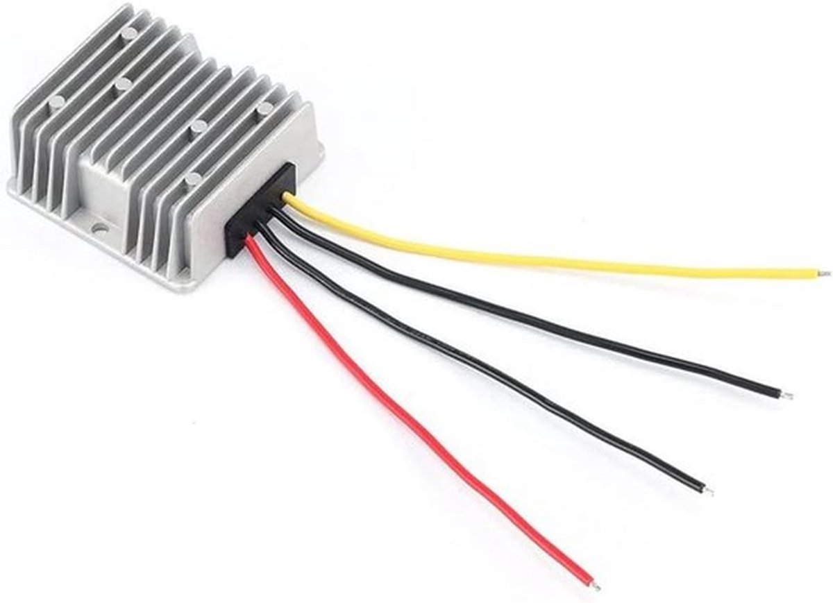 12V/24V naar 5V Auto Adapter - Omvormer 10A - Geschikt voor Verschillende Modellen - Zwart - DC naar DC Adapter - Voor Zwaardere Voertuigen - Strak Design