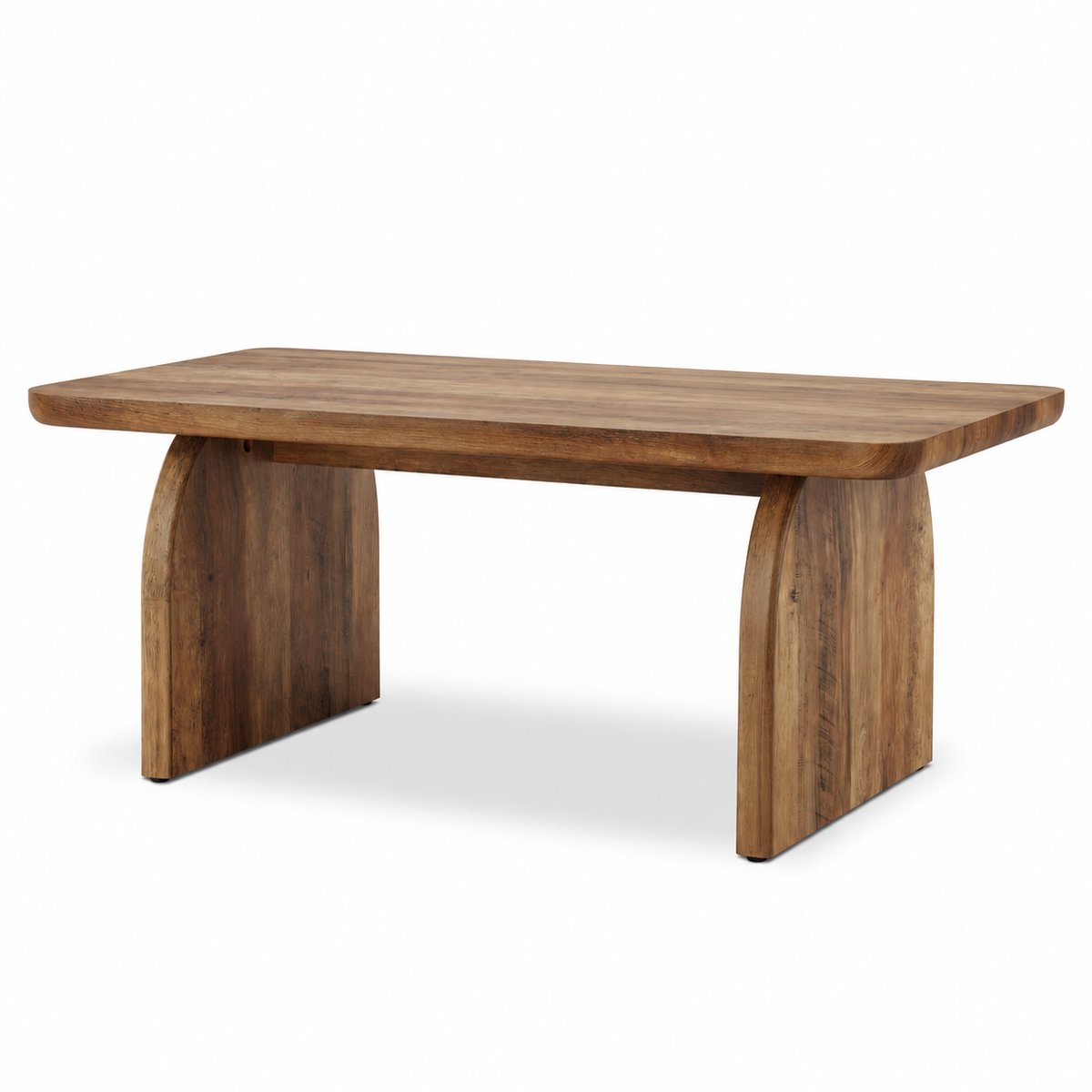 JOYNEXTBUY Salontafel – Rechthoekige Houten Koffietafel – Landelijke Boerderijstijl – Stevig Onderstel – 120 x 60 x 53 cm – Bruin