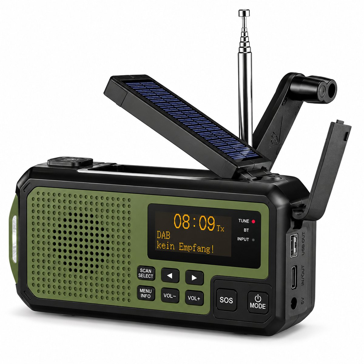 NovaWare Noodradio Solar Opwindbaar