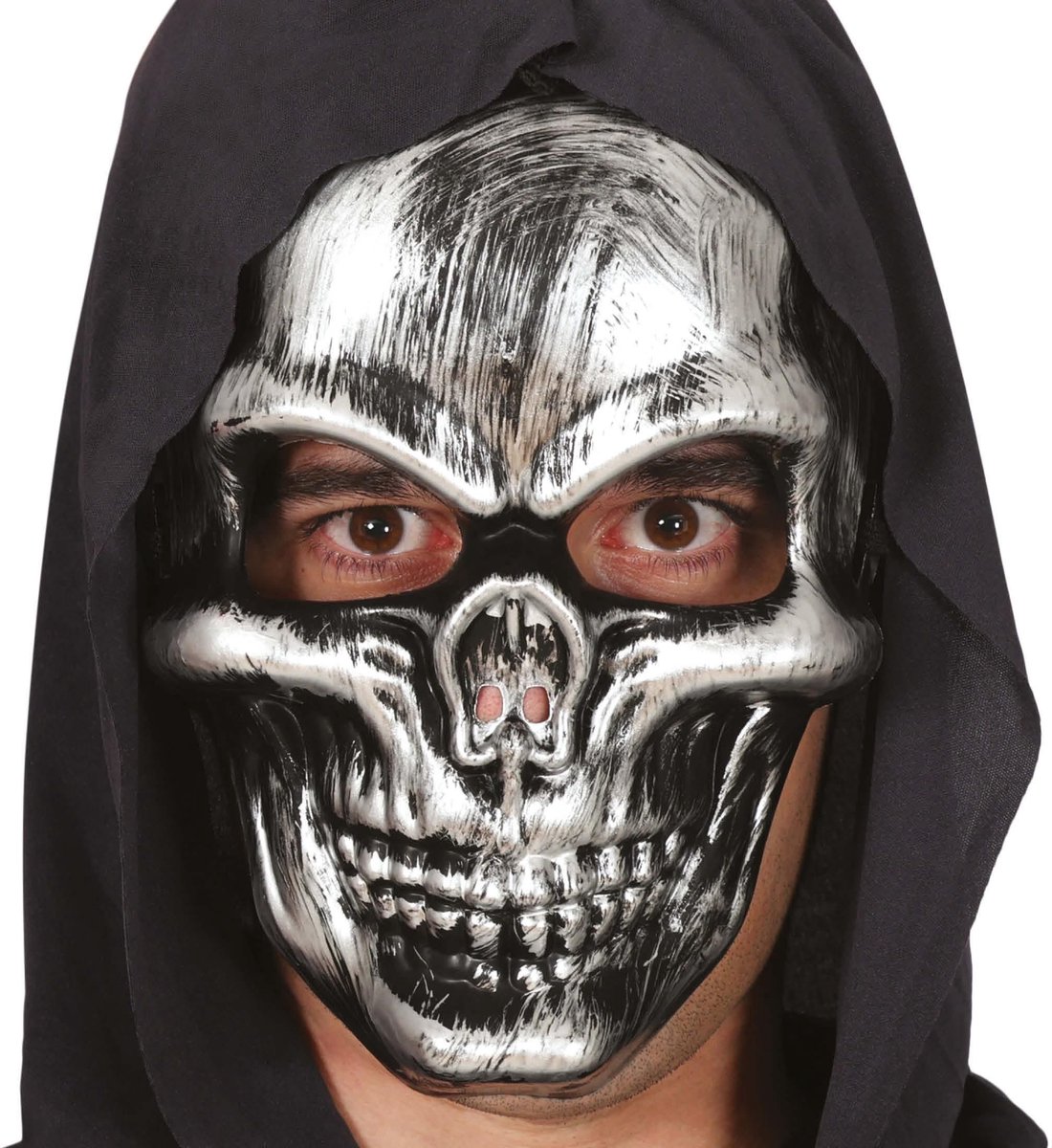 Masker PVC Schedel Metallic