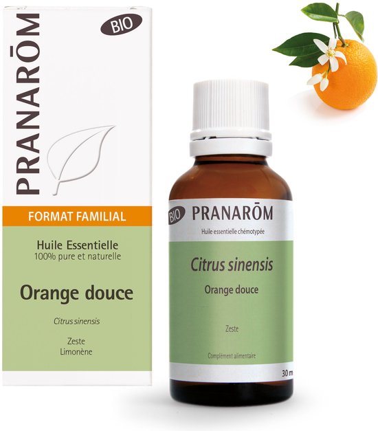 Pranarôm Essentiële Olie Zoete Sinaasappelschil Bio | Stress & Spijsvertering 30 Etherische olie