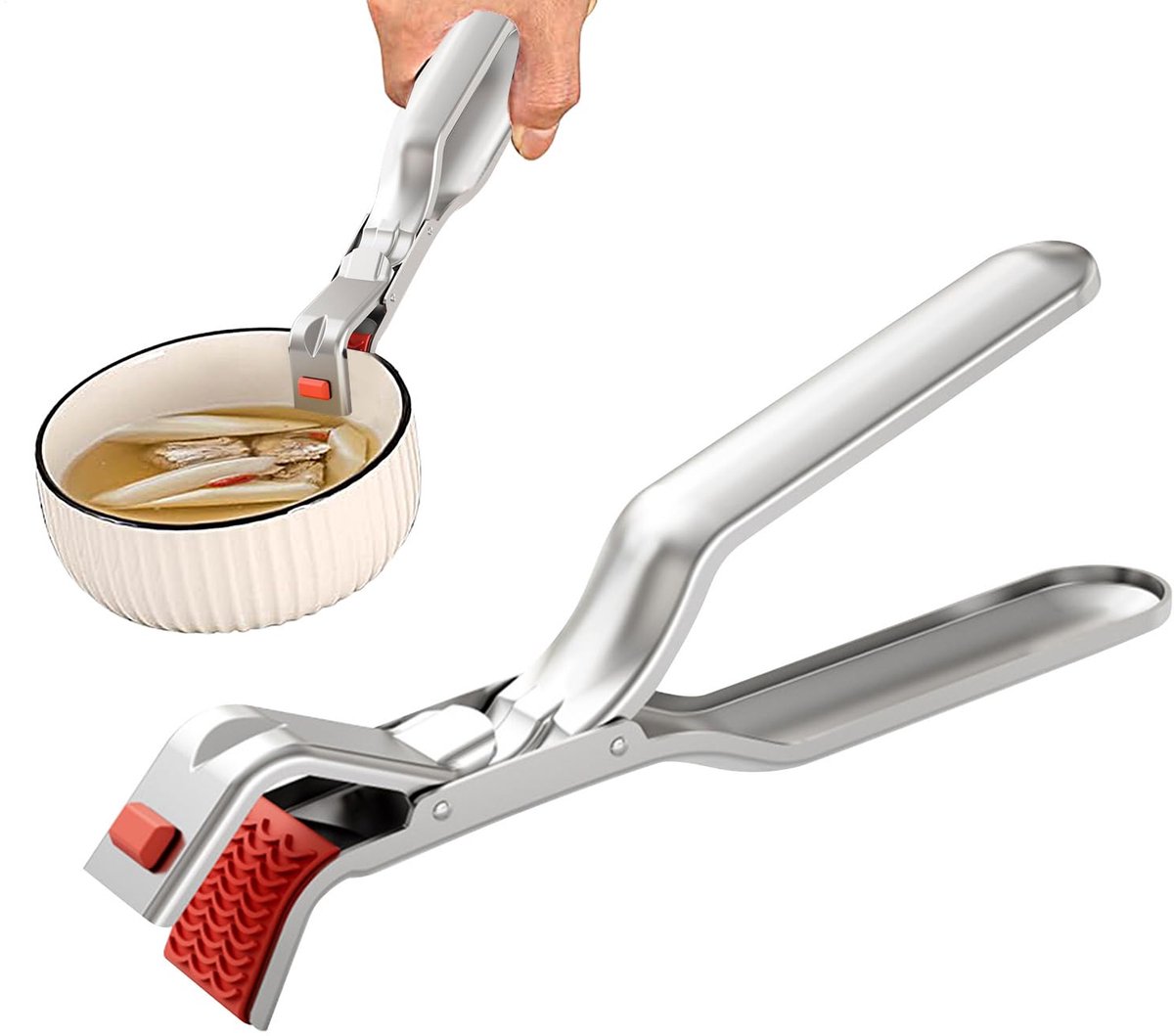 Airfryer Tongs Retriever – 18 cm Anti-Scald Tongs – Handgreep Voor Hete Platen – Hot Plate Gripper – Kom Clip – Multifunctionele Oventang Voor Heteluchtfriteuse, Oven En Stomer