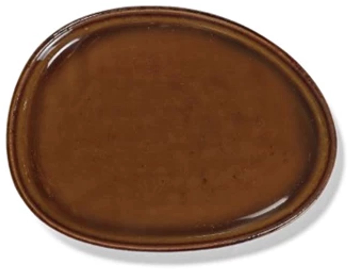 Serax Uncharted Out of Lines plat bord 14x10.5cm ocher