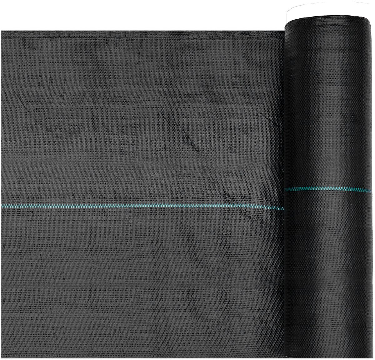 Onkruidbestrijdingsdoek 0,4 X 30,5 m Tuinvlies 90 g/m², Polypropyleen Onkruidmat, Onkruidbarrière met Goede Ventilatie en Drainage, Wortelbescherming voor Kassen, Landbouw en Tuinen, Zwart