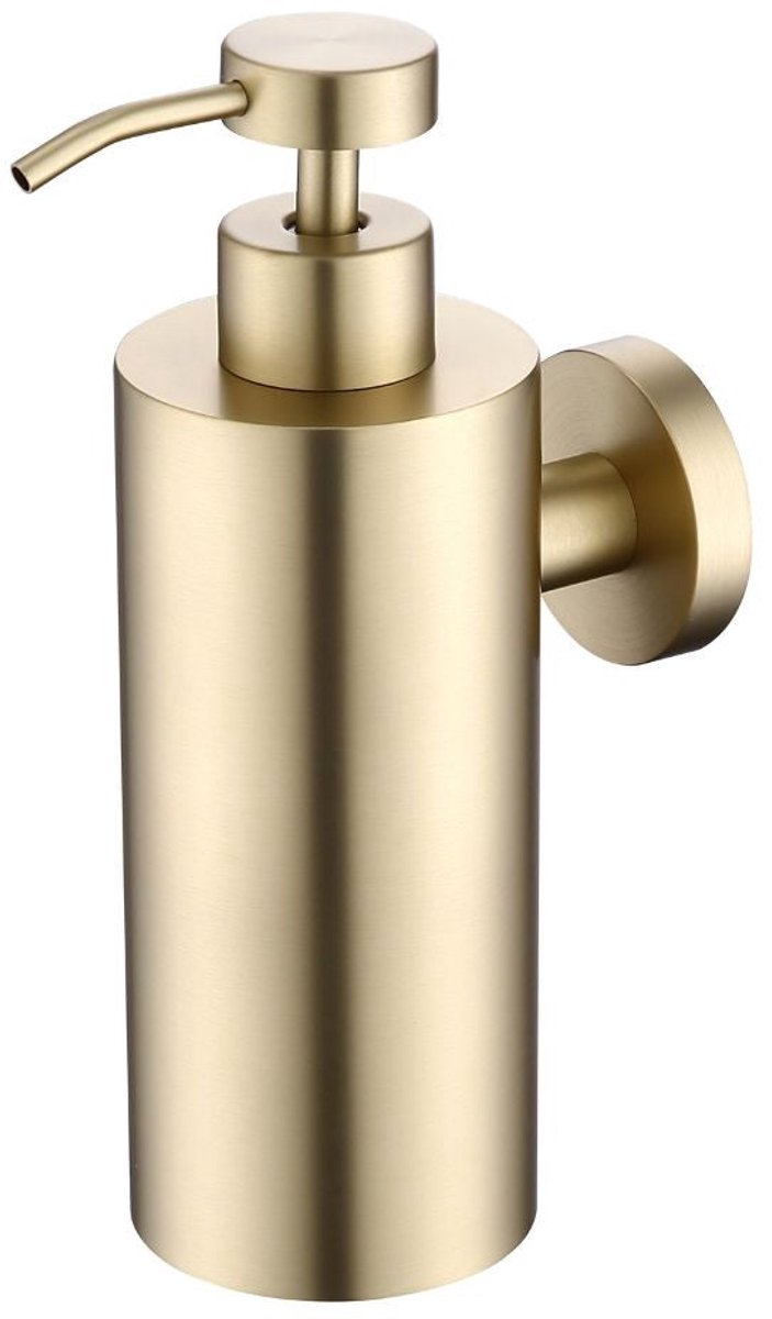 Zeepdispenser Sanitado Industry Fiona wandmontage in mat goud