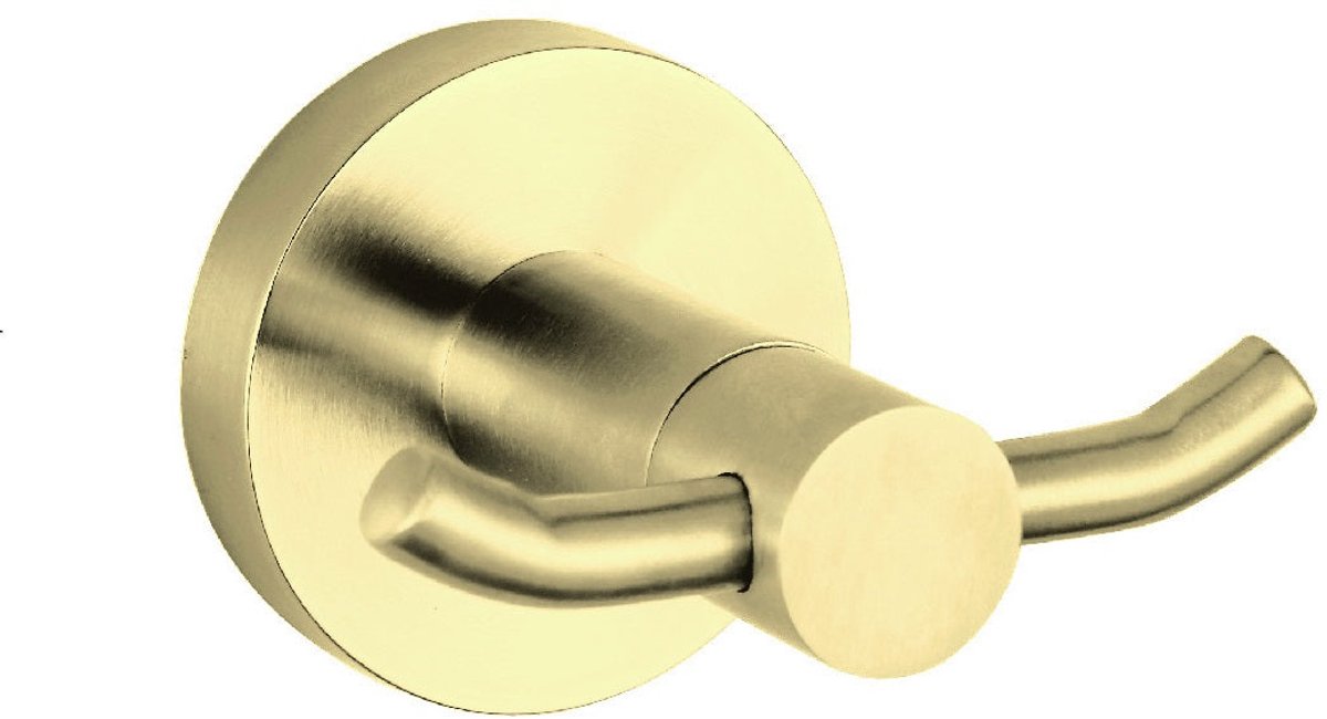 Handdoekhouder dubbel Sanitado Industry in mat goud