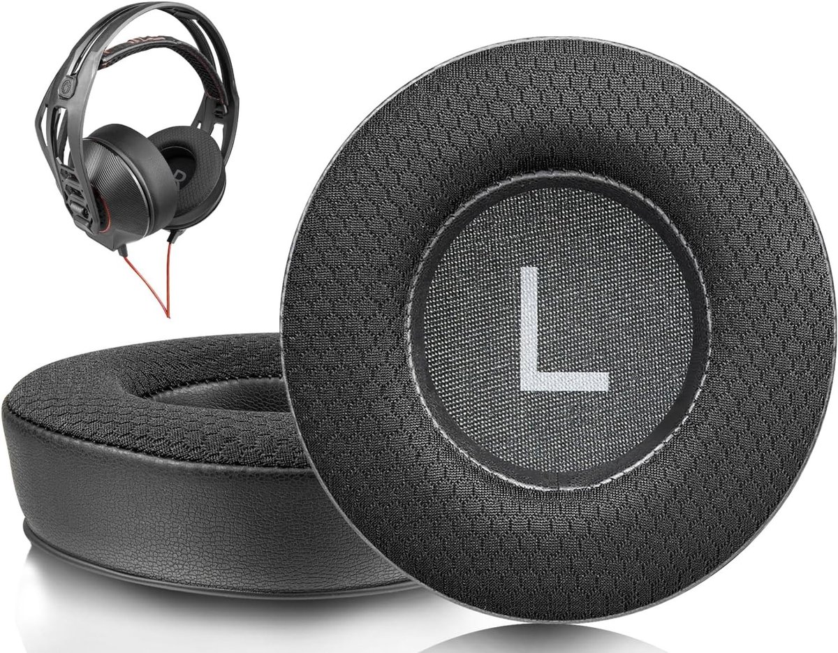 Vervangende Mesh Stoffen Oorkussens voor Plantronics Rig 400 en 500 Hoofdtelefoons, Comfortabel en Duurzaam Earpads voor Verbeterde Geluidskwaliteit