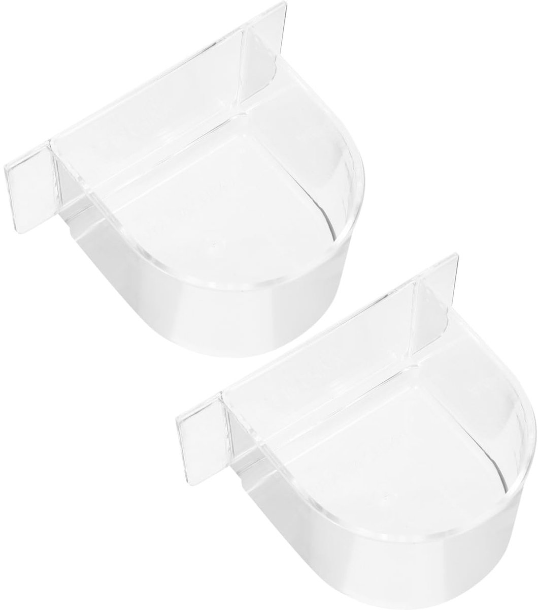 Vogelfuttertrog - Set van 2 Opbergaccessoires voor Vogelvoeding