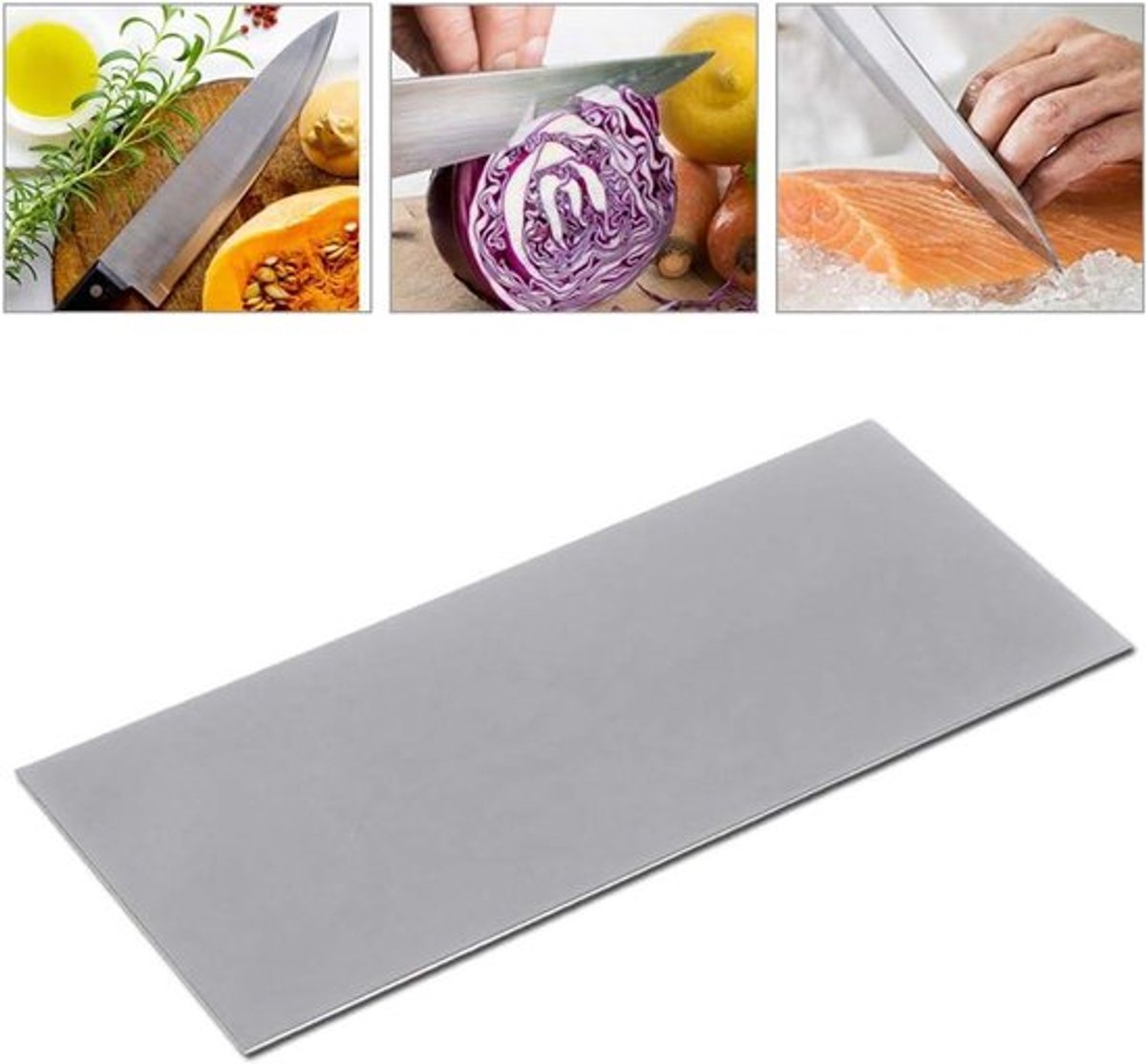 Diamantslijpsteen voor Keukenmessen en Slijpgereedschap, Rechthoekig, 80-3000 Korrel, Polijst Wetsteen - 1500 Grit