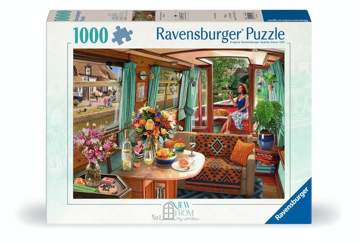 Puzzel 1000 Kanaalboot