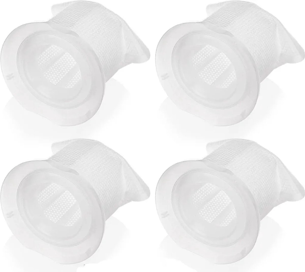 4 filters Geschikt voor de Vorwerk Kobold VC100 draadloze stofzuiger, VC 100 stoffilter, vervangingsfilter Geschikt voor de Vorwerk VC 100 handstofzuiger.