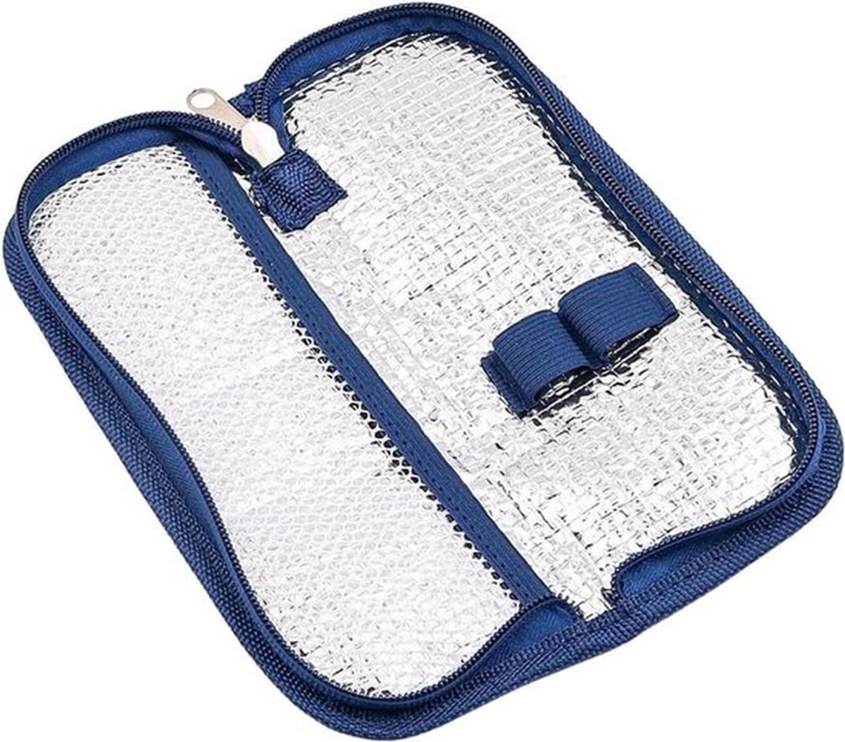 Draagbare Insuline Koeltas - Geneeskunde - Koelbox - Blauw - Reizen - Medicijnopslag - Geschikt voor Onderweg - Compact Model.