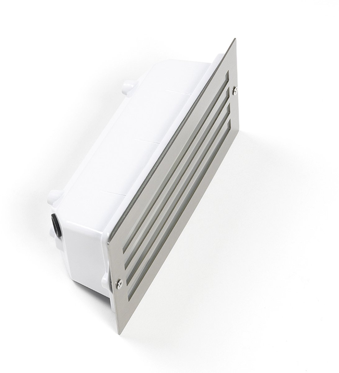 Qazqa moderne inbouw wandlamp, buitenlamp voor in de tuin - 93931 - grijs, max. 60W, geschikt voor led, 23.3cm, IP44, rechthoekig, in set van 4.