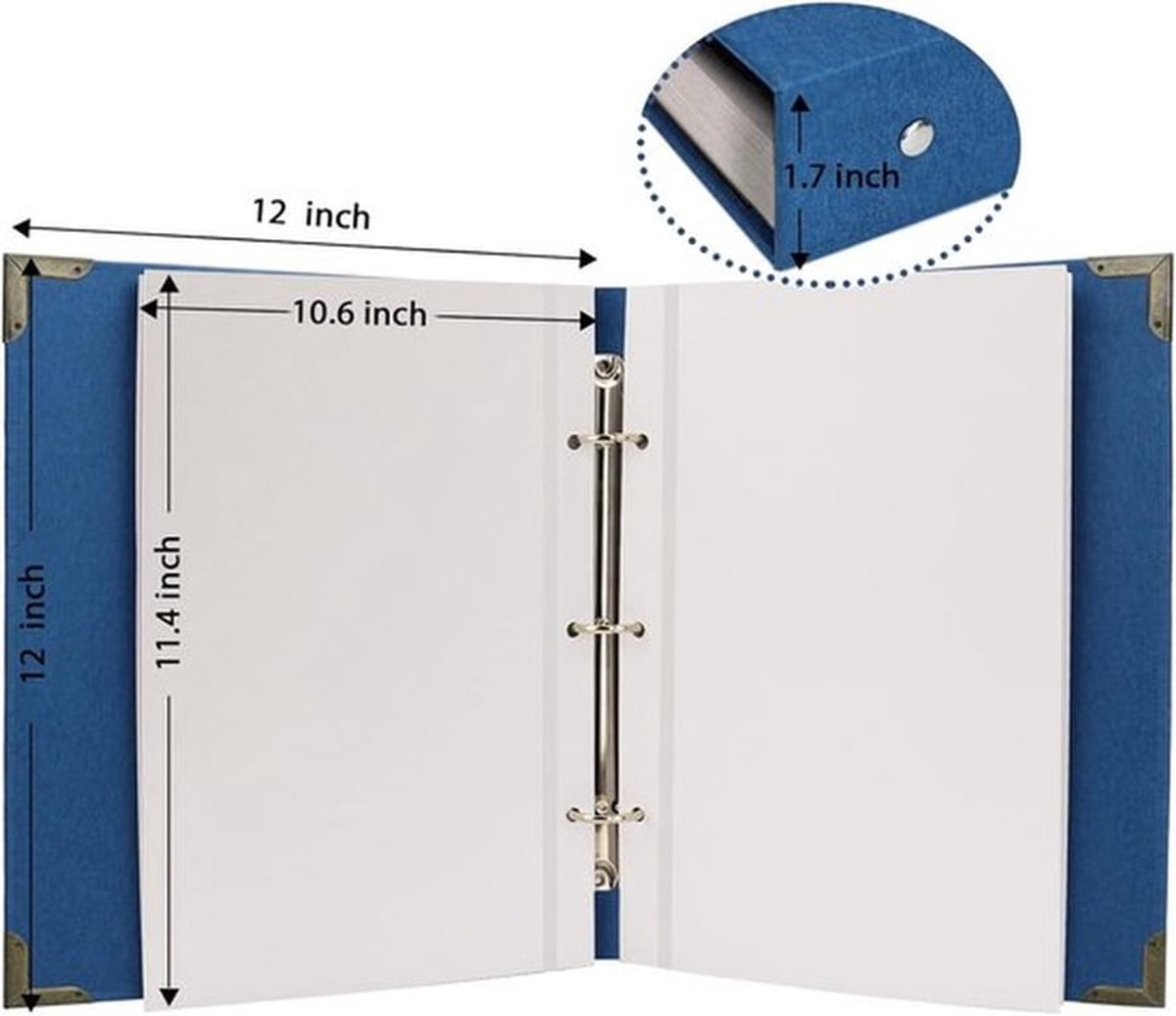 SnelShoppen - Fotoalbum Zelfklevend 60 Pagina's Hardcover met DIY Scrapbooking Kit - 30x30 cm - Geschikt voor 180 Foto's - Perfect voor Verjaardagen,