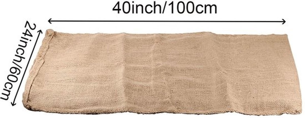 Opbergzakken 105 x 61 cm - Stevige Jutezakken - Herbruikbaar - Tuinieren - Organiseren - Hoogwaardig Materiaal