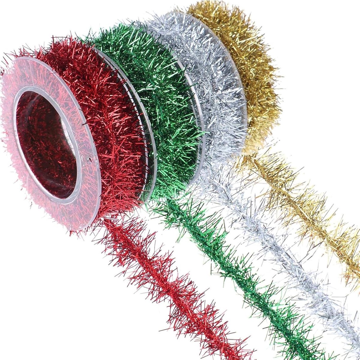 Kerst Klatergoud Slinger - Goud - 1,5 m - Flexibel Glitterlint voor Feestelijke Decoratie - Voor Kerst en DIY
