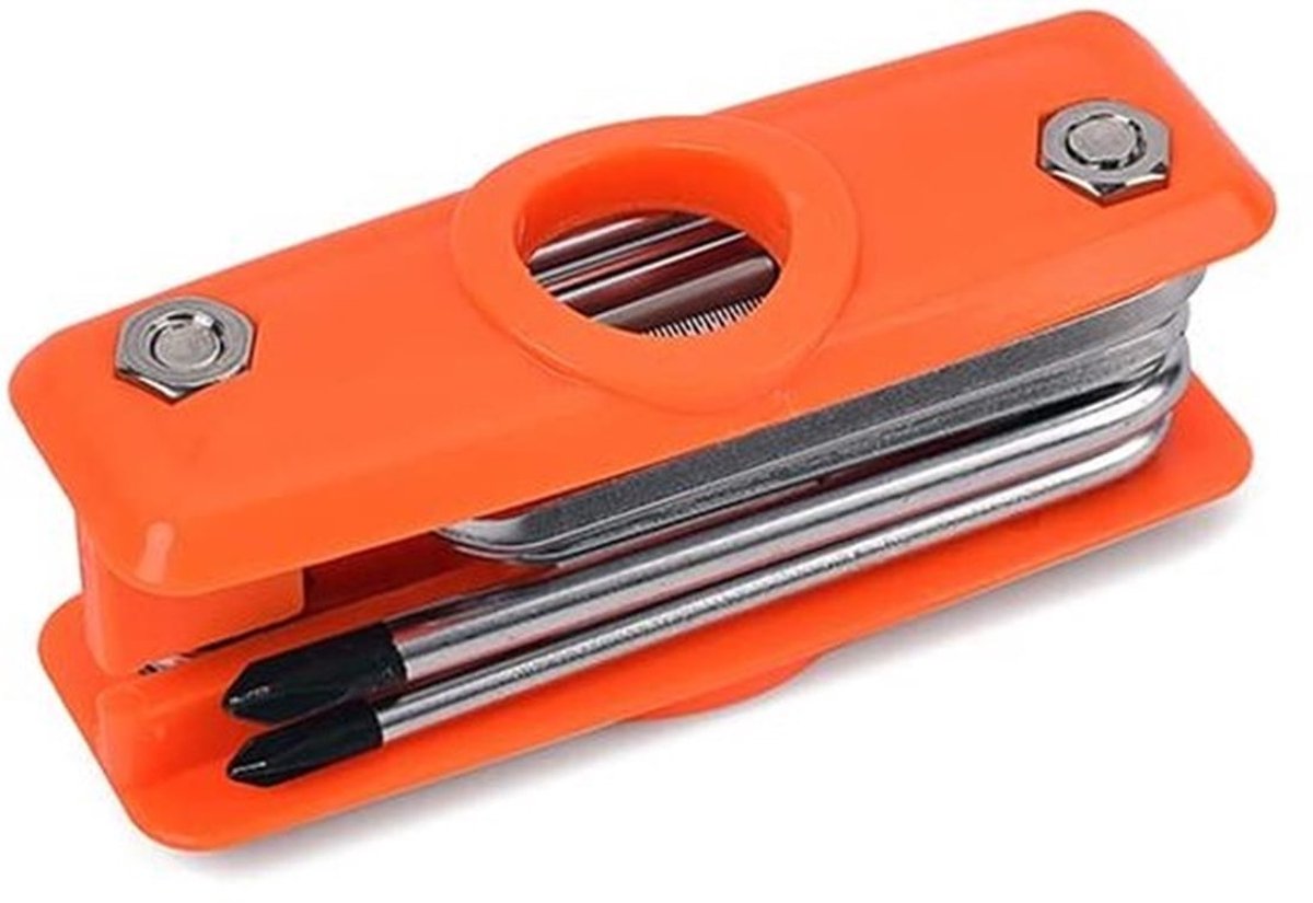Inbussleutel 11-in-1 - Multitool - Schroevendraaier - Buissleutel - Draagbaar - 94 x 31,5 x 38 mm