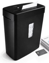Papierversnipperaar - 13L - P4 Cross Cut - 8 A4 vellen - Creditcard Vernietiger - Zwart - Vivid Green