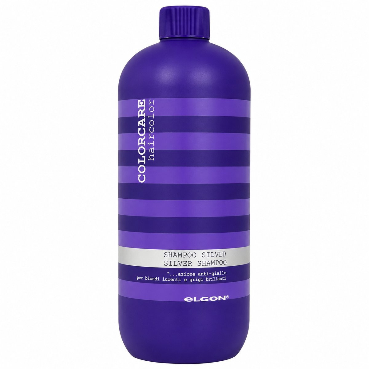Elgon Colorcare Ultra Silver Shampoo PH 5.5 1000 ml - Anti-geel Shampoo - Koele Blonde En Grijze Tinten - Intensieve Paarse Pigmenten - Voor Geblondeerd En Ontkleurd Haar
