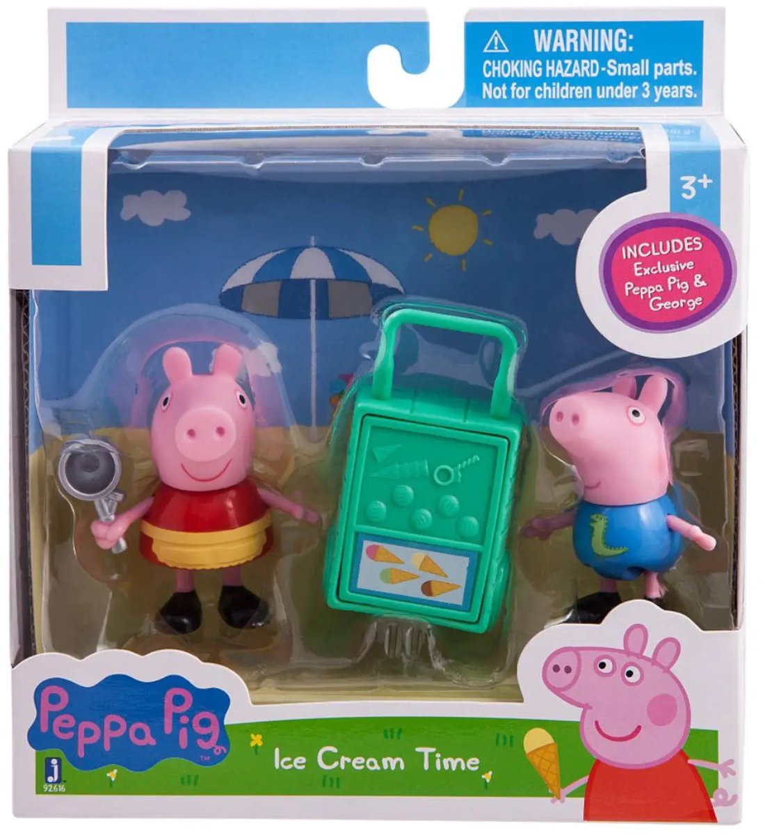 Peppa Pig ijsjes speelfiguren - 7.5 cm groot - 2 Pack - Bekend van - Film - Cartoon