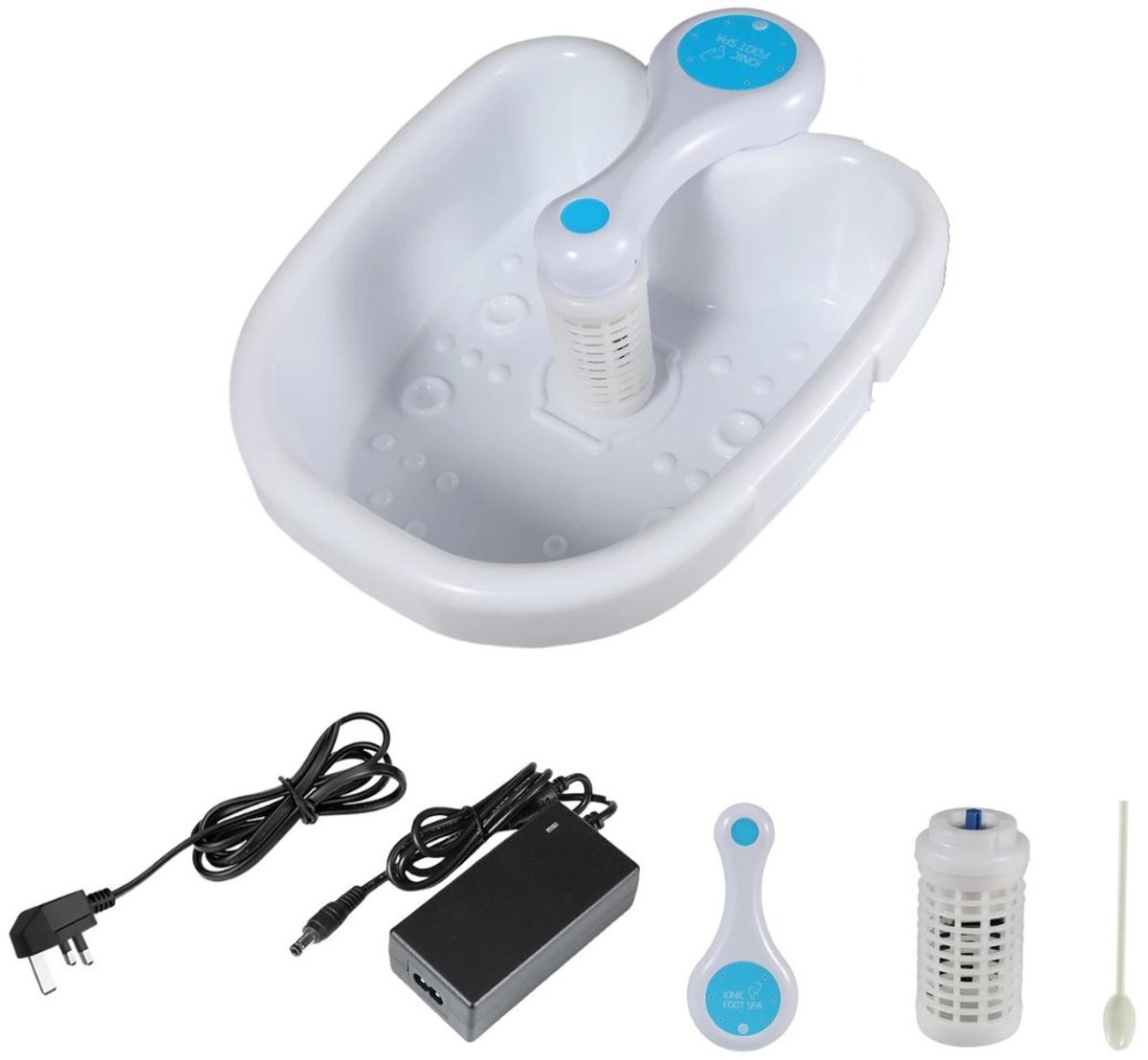 G&G ionisch voetbad - Voetspa - Voetenspa - Wellness - Waterstoftherapie - Ioniserend - Warm water - Detox - Voetbadzout - Wit