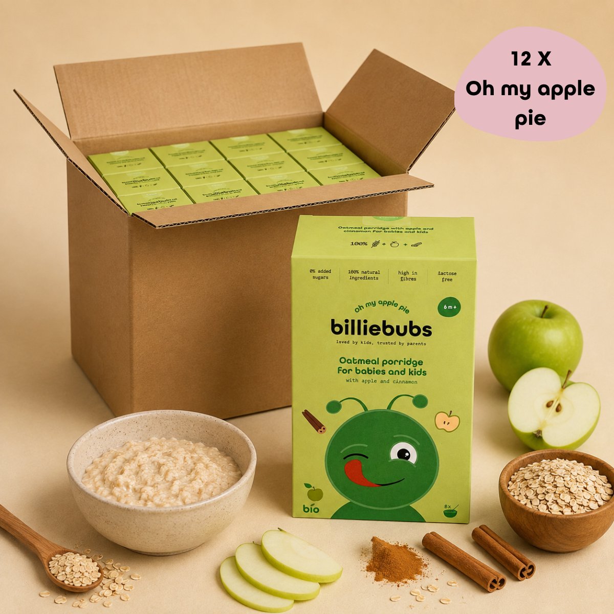 Billiebubs - multipack Oh my apple pie - vanaf 6 maand