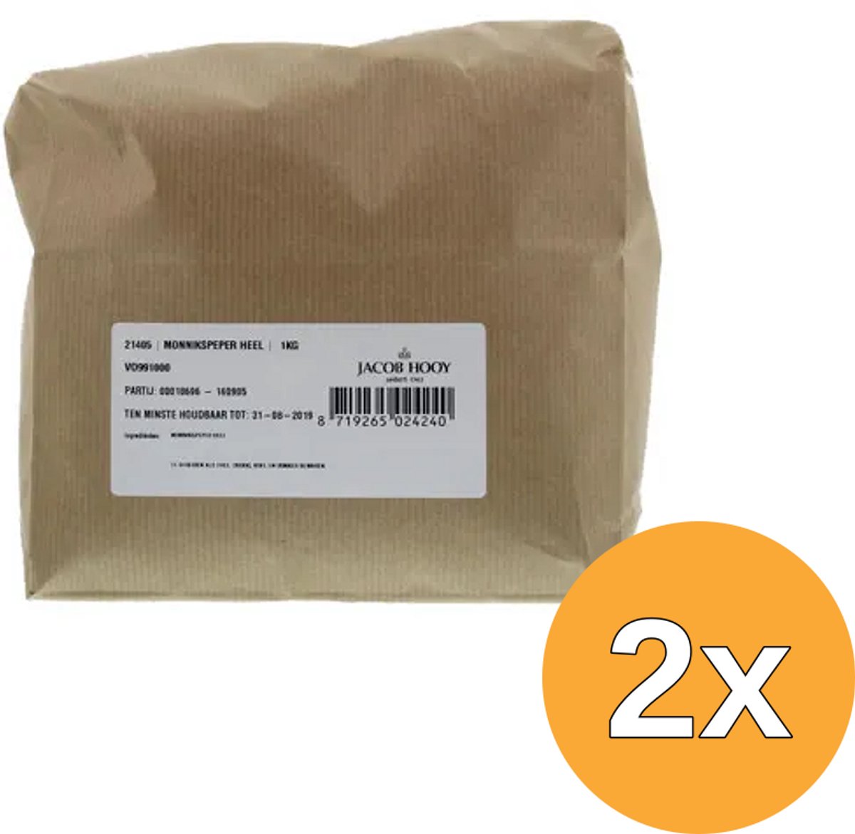 2x Jacob Hooy Monnikspeper (1000 gr)