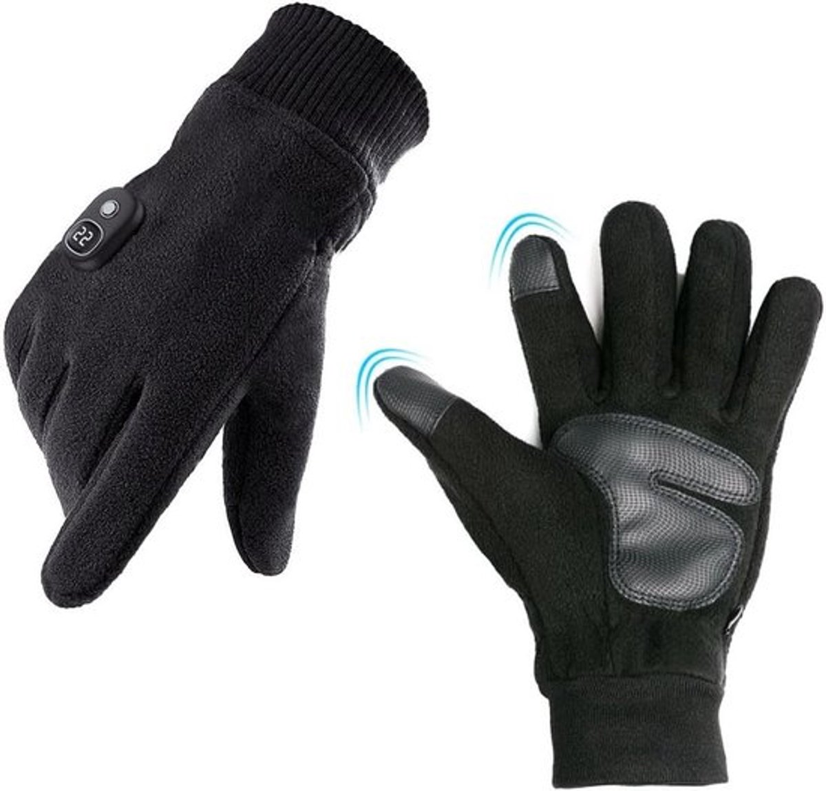 Verwarmde handschoenen voor mannen en vrouwen - oplaadbaar en waterdicht - thermisch en warm - winterhandschoenen met touchscreen - handwarmer voor werk