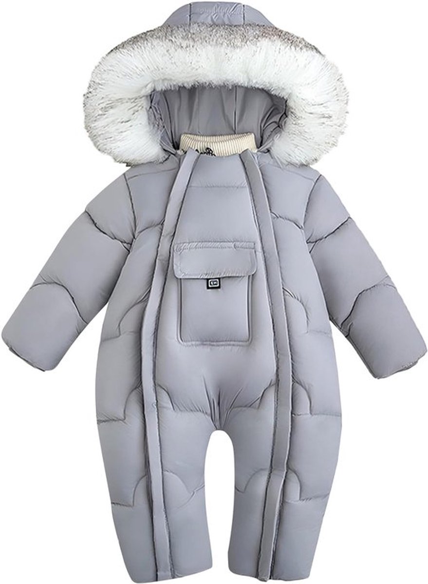 Winteroverall voor baby's, Unisex Romper voor jongens en meisjes, Geschikt voor 3-24 maanden, Warm en comfortabel voor koude dagen