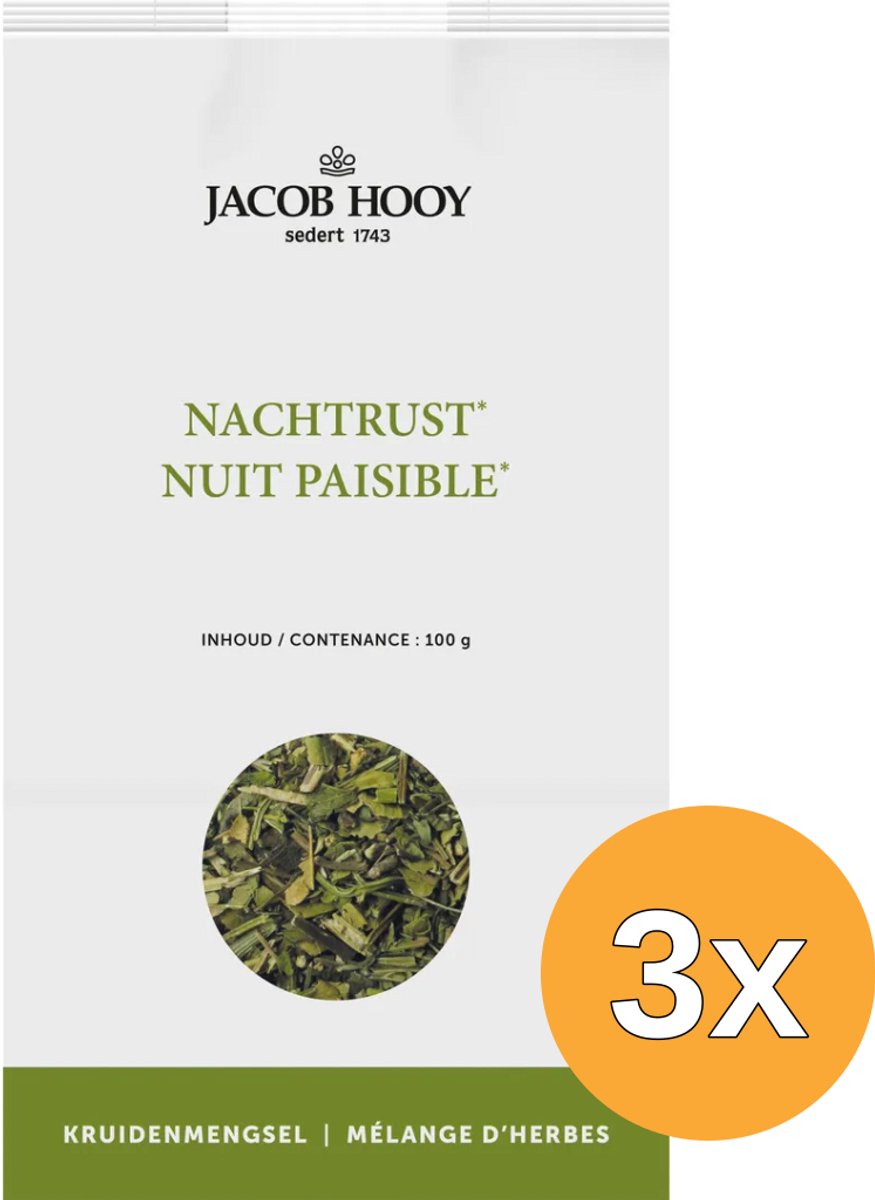 3x Jacob Hooy Nachtrustkruiden (100 gr)