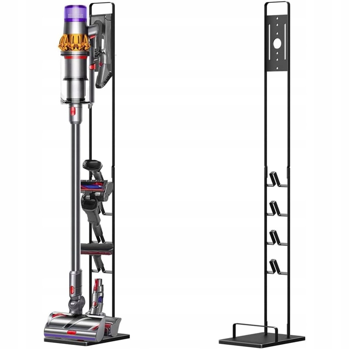 Rosfix Houder voor Dockingstation Standaard - Metaal, 20,5x27,5x127 cm - Geschikt voor Dyson V6–V15