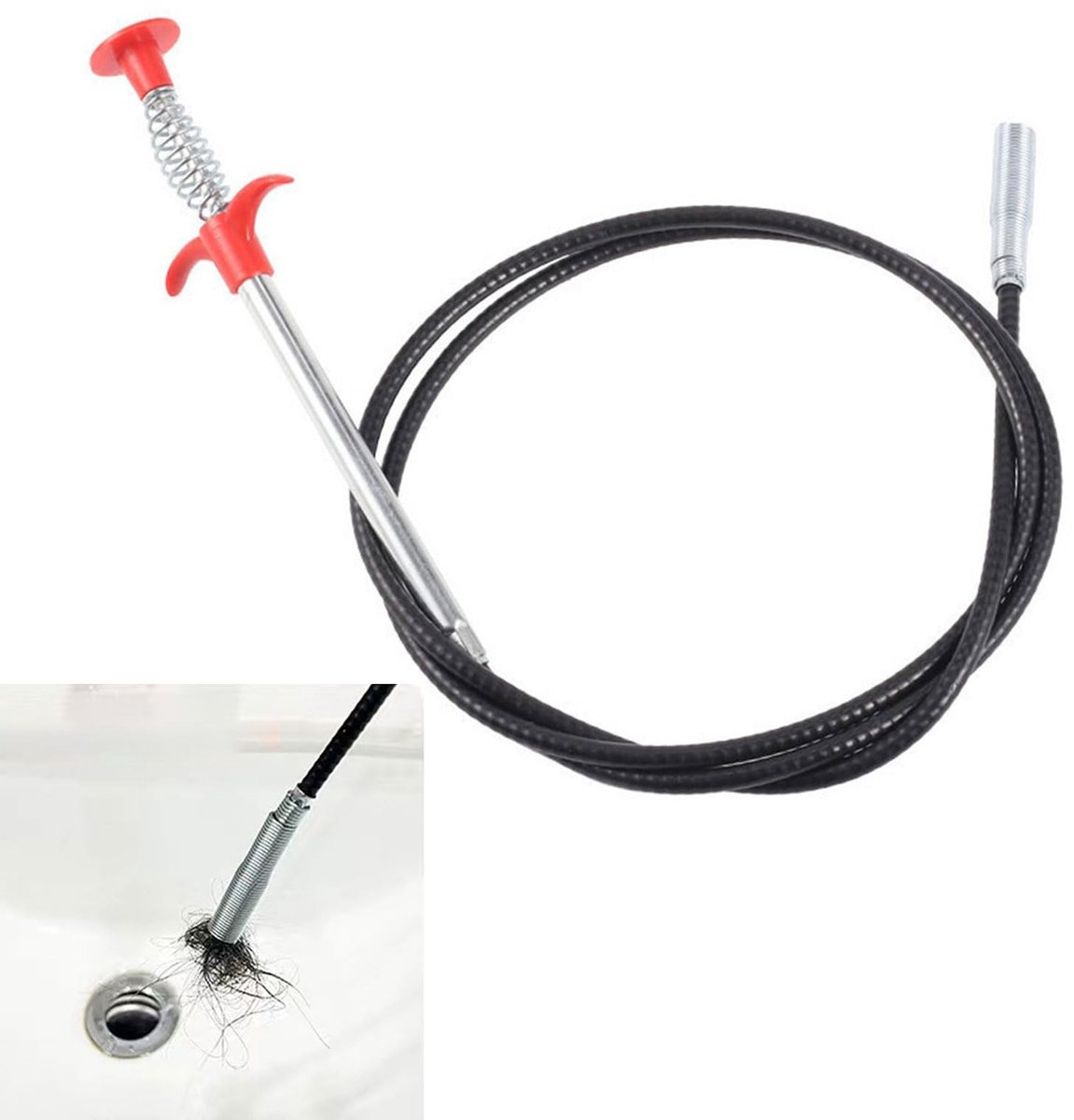 Solidchoice - Flexibele Drain Cleaner met Klauwen van 300 cm