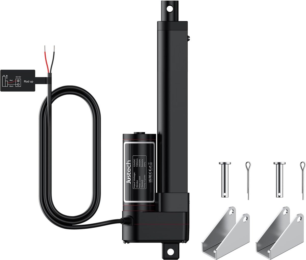 Solidchoice - Lineaire Actuator 150 mm met 3000 N Capaciteit