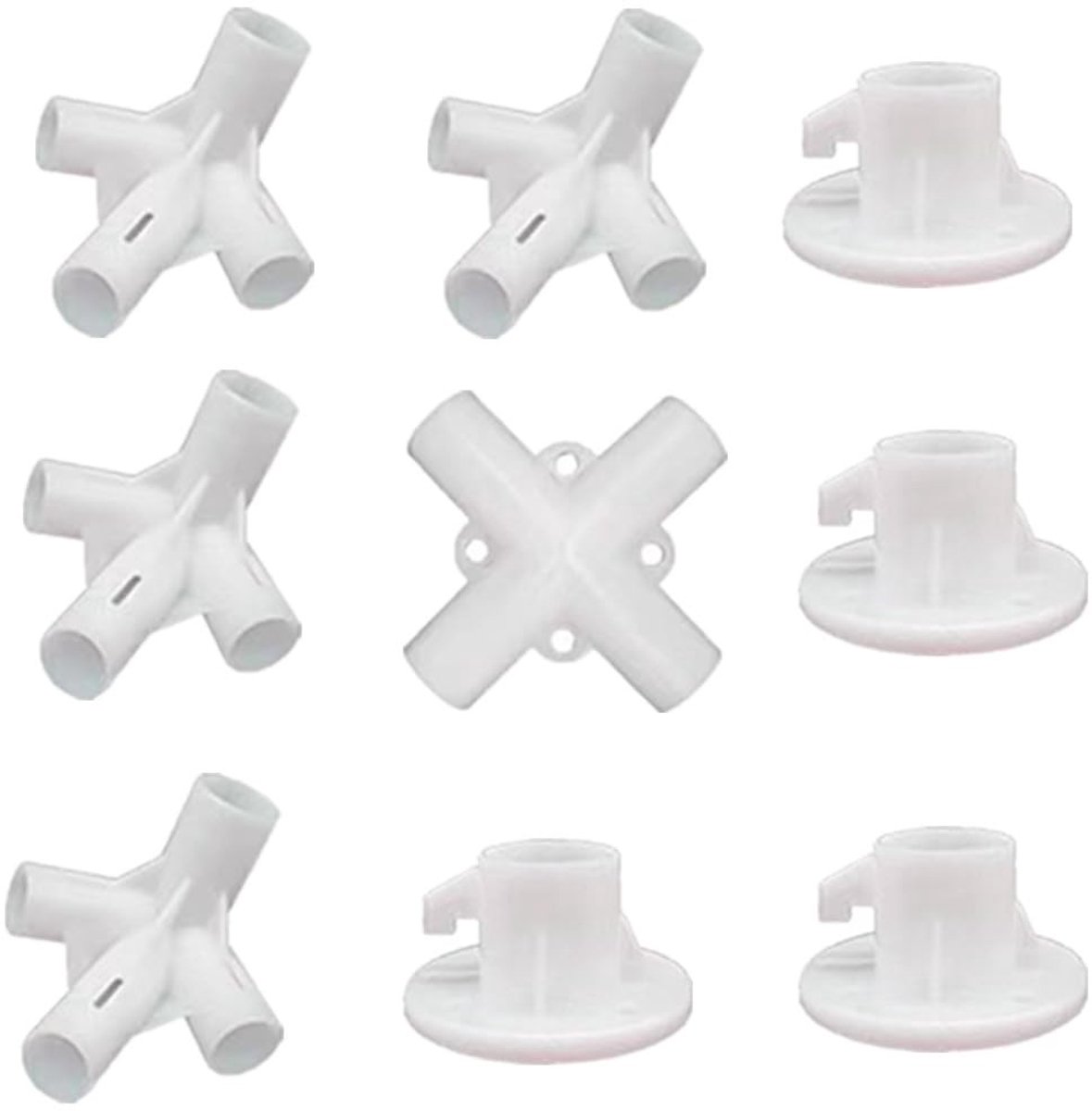 Solidchoice - Set van 9 Gazebo Vervangonderdelen van Kunststof
