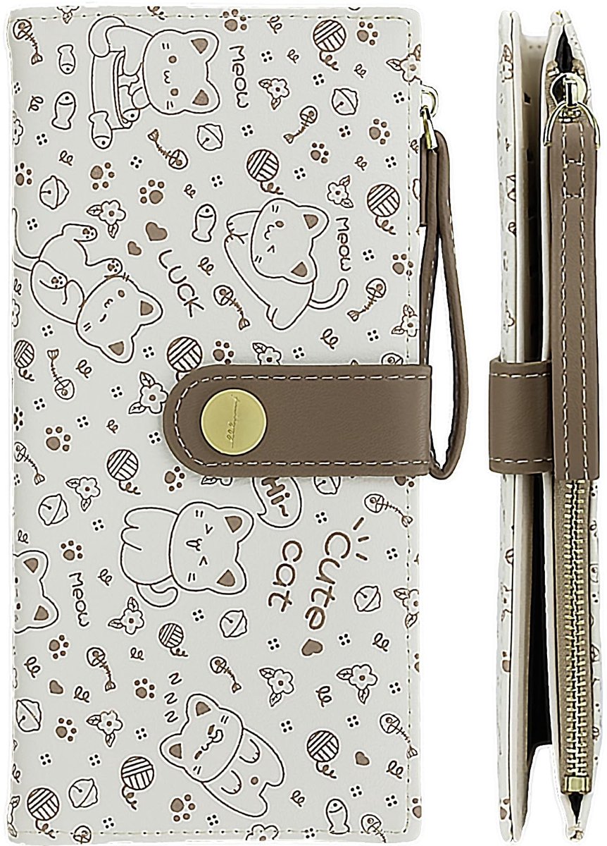 Solidchoice - Compacte Zwarte Portemonnee voor Dames