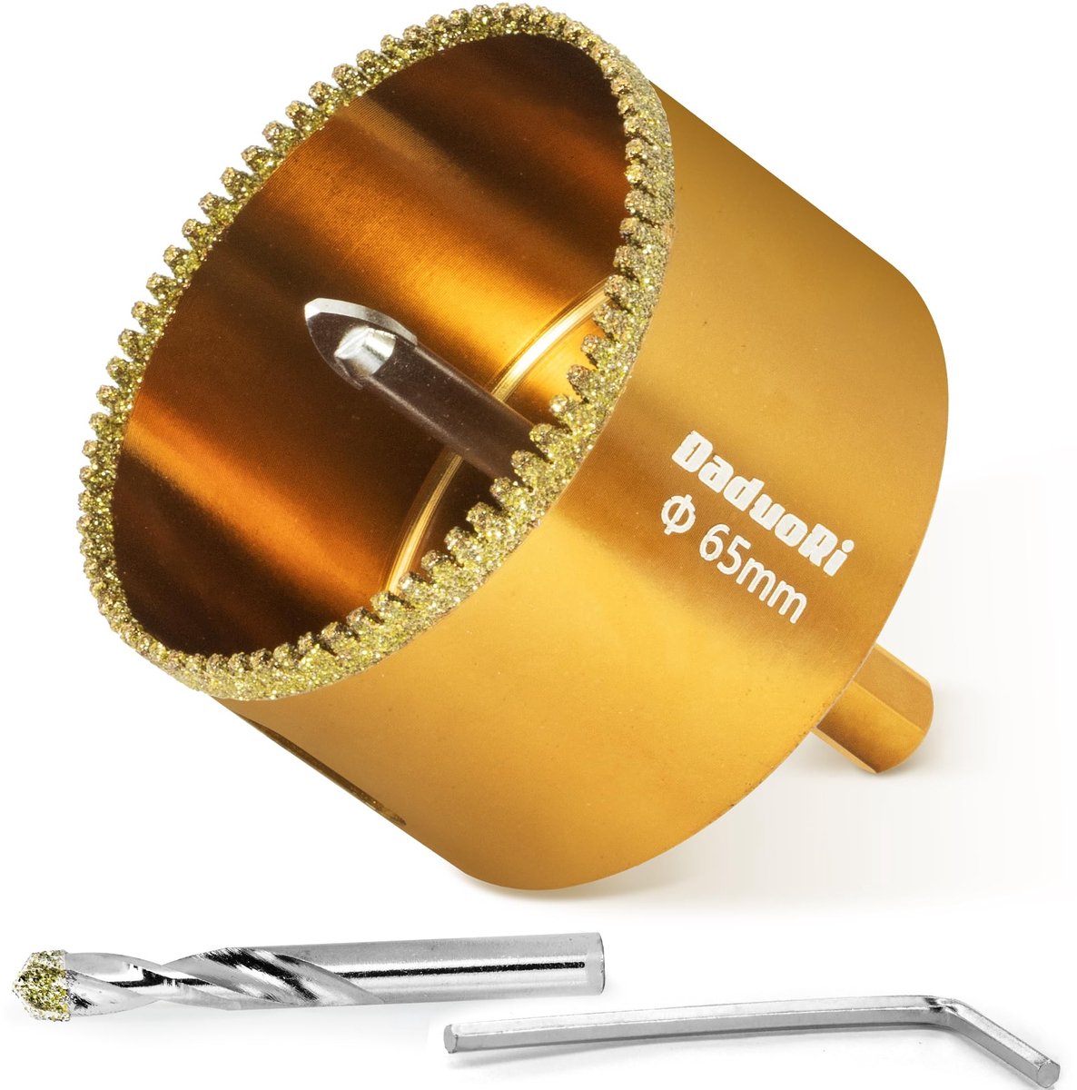 Solidchoice - 65 mm Diamantgatenzaag met 2 Verwijderbare Geleidingsboren