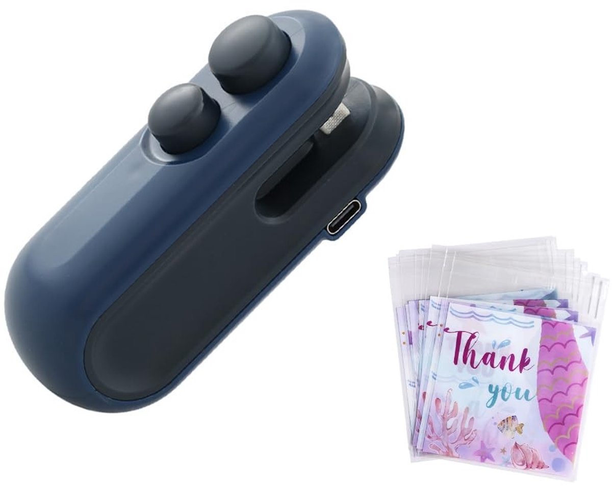 Solidchoice - 2-in-1 Mini Sealer met 100 Plastic Zakjes