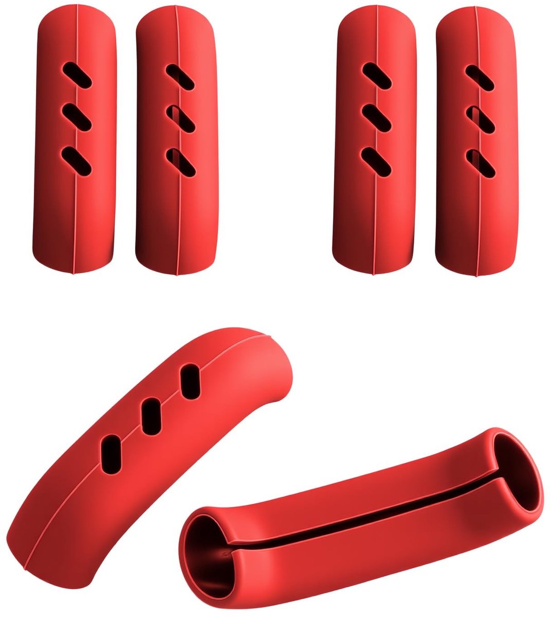 Solidchoice - 6 Stuks Silicone Handgrepen voor Pannen met Warmte Isolatie