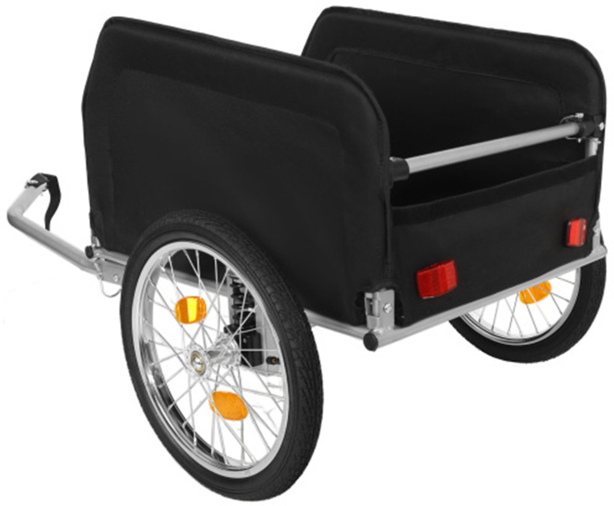 Boodschappentrolley Opvouwbaar - 46 L - Opvouwbaar -aluminium frame - Zwart