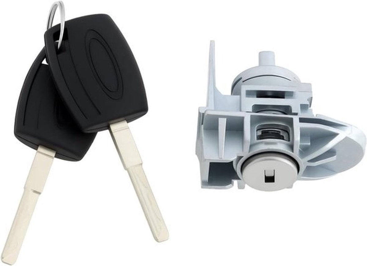 Auto deursloten - Sleutels - Ford Fiesta MK7 - Set van 1 - Compatibel - Zwart - 2008-2012.