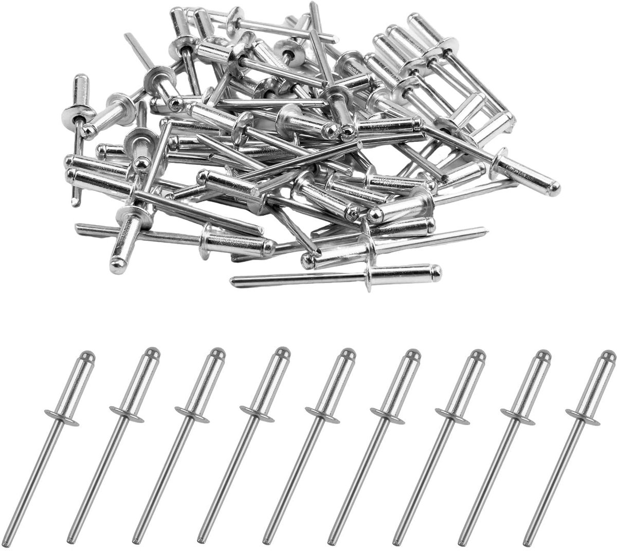 Solidchoice - 50 Stuks RVS Blinde Nieten voor Diverse Toepassingen