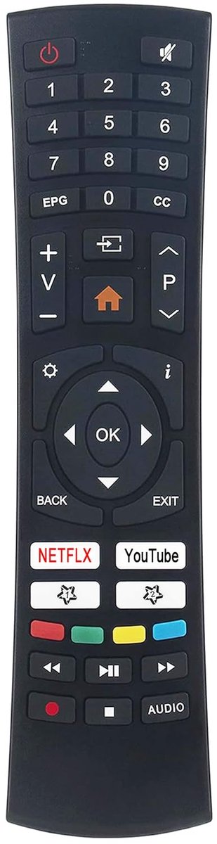 Solidchoice - Vervangende Afstandsbediening voor Televisie