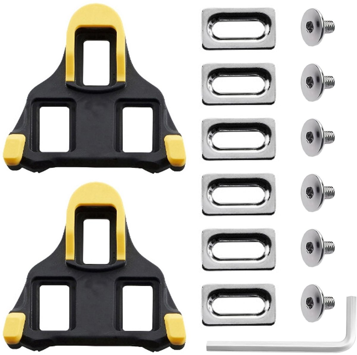 Solidchoice - 2 Stuks SPD Fietspedalen Platen - Duurzaam en Antislip
