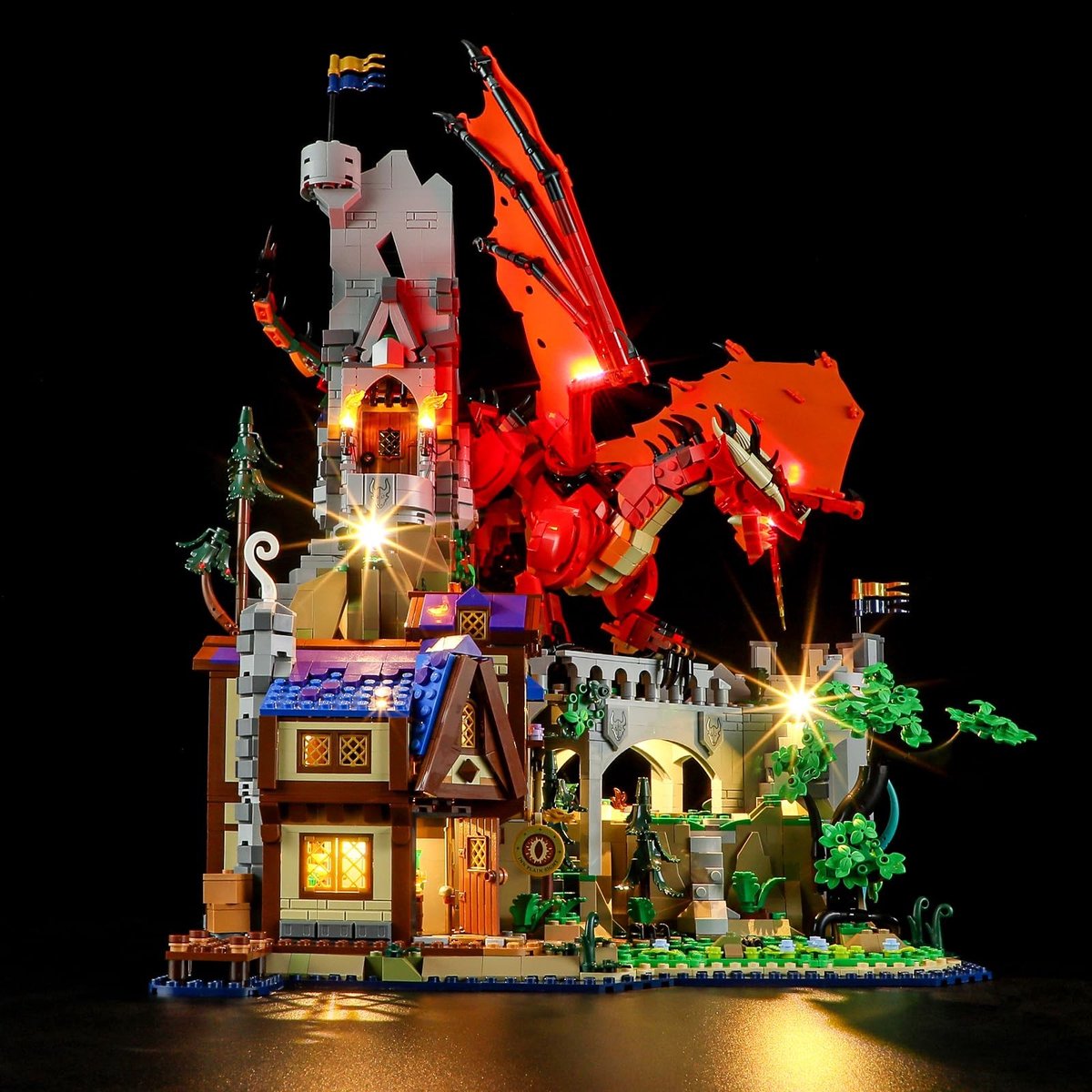 Solidchoice - LED Verlichtingsset voor LEGO Dungeons & Dragons Red Dragon's Tale
