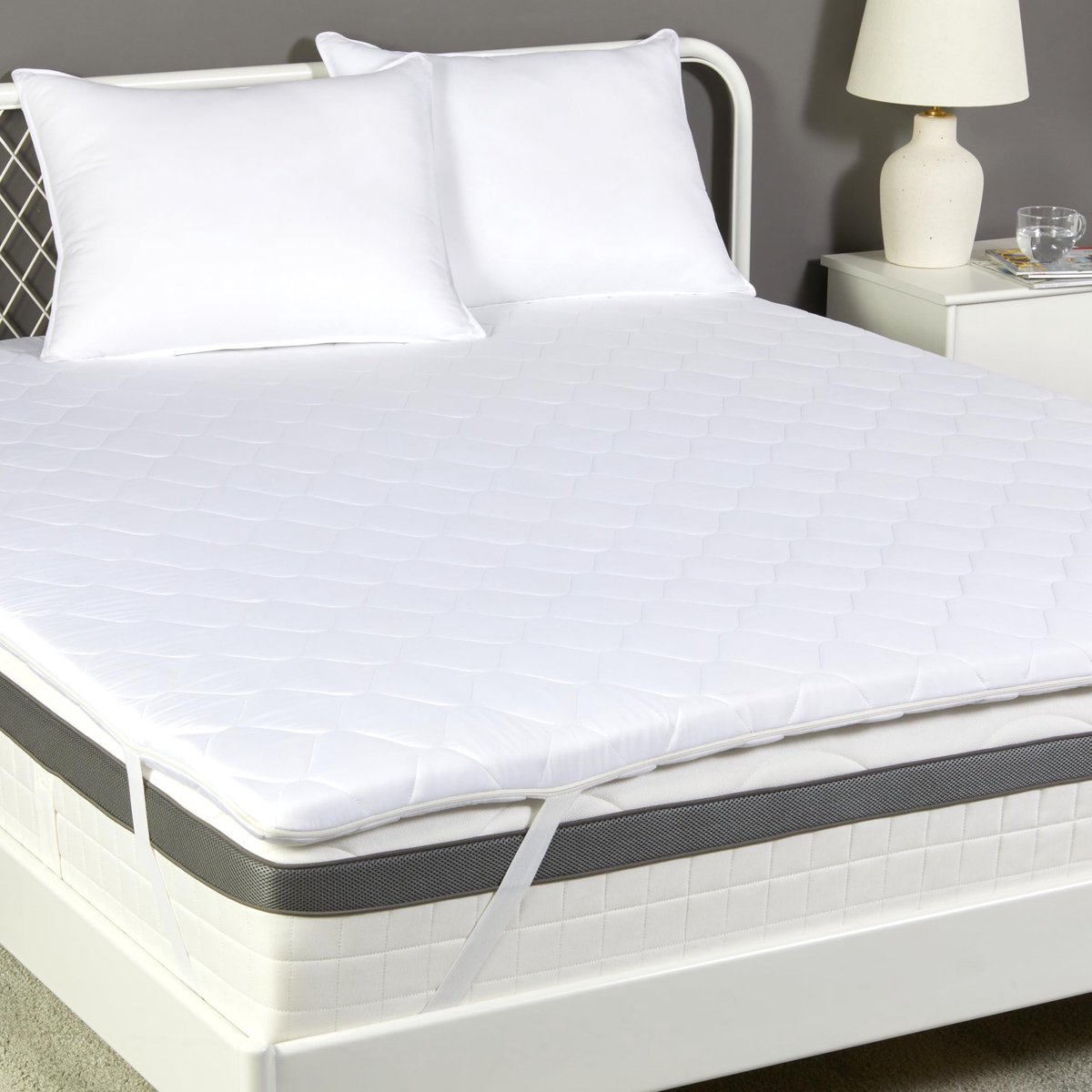 Solidchoice - Comfort Foam Topper 160 x 200 cm met Wasbare Hoes