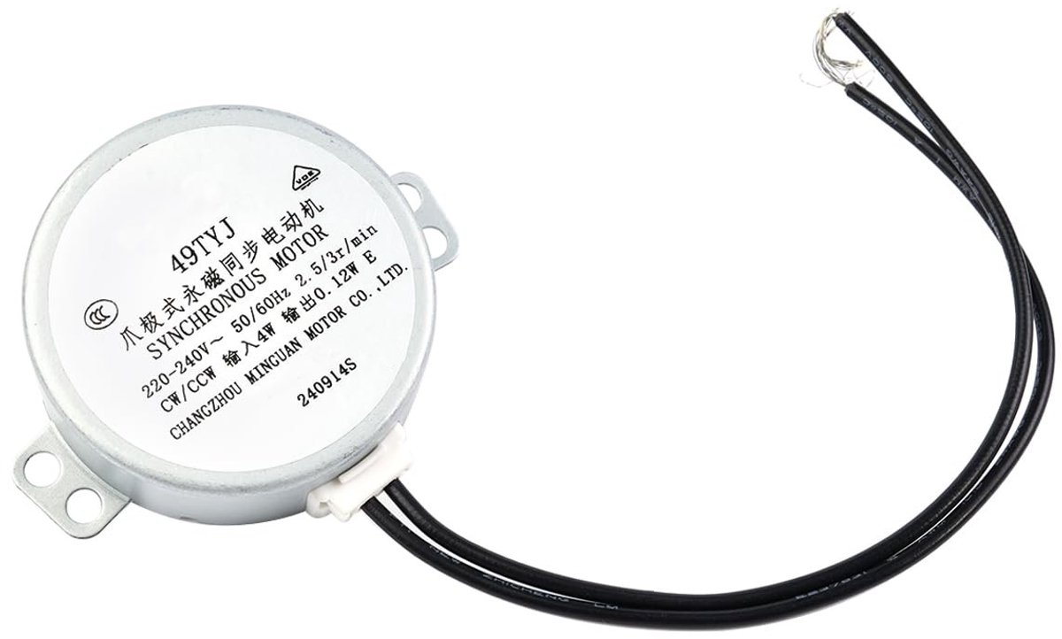 Solidchoice - Geared Motor 220-240V met Robuuste Metaalconstructie