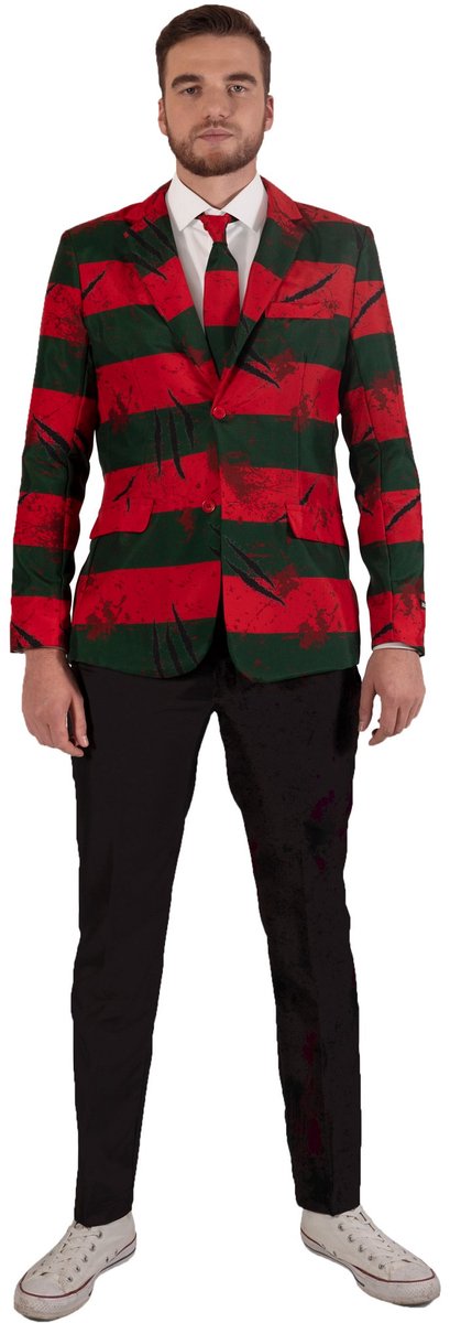 Suitmeister - Freddy Krueger - Heren Carnavals Jasje - Maat 2XL