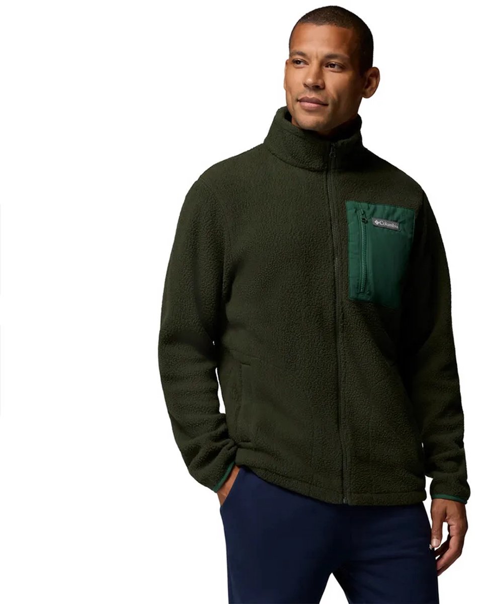 Columbia Jasper Ridge™ Pebbled Fleece Met Volledige Rits Groen XL Man