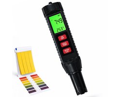 Digitale Water Tester 7-in-1 Hoge Precisie - pH Chloor Zout ORP EC TDS Temperatuurmeter Voor Zwembad Drinkwater Aquarium En Spa - Groot LCD Display Waterkwaliteit Meter - Nauwkeurige Draagbare Watertester